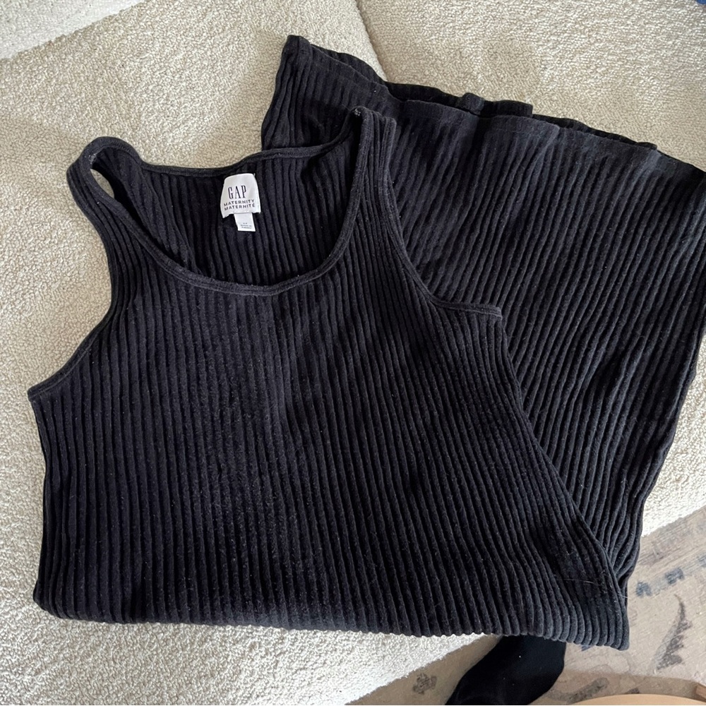 Maternity Rib Midi Tank Dress - Picture 4 of 5